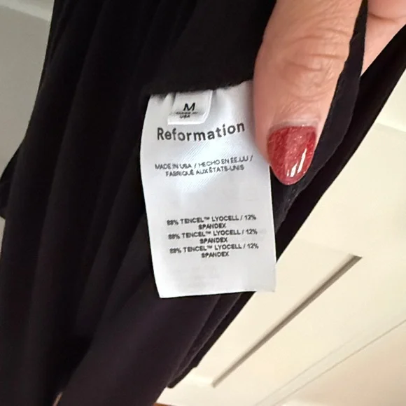 Reformation Classic Black Midi Dress - Picture 5 of 5